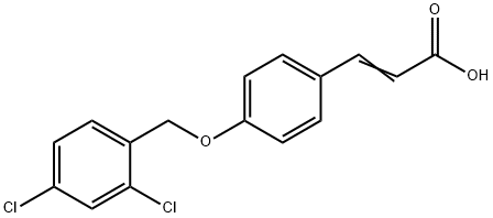 3-(4-[(2,4-DICHLOROBENZYL)OXY]PHENYL)ACRYLIC ACID Struktur