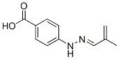 Benzoic acid, 4-[(2-methyl-2-propenylidene)hydrazino]- (9CI) Struktur