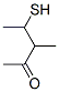 2-Pentanone, 4-mercapto-3-methyl- (9CI) Struktur