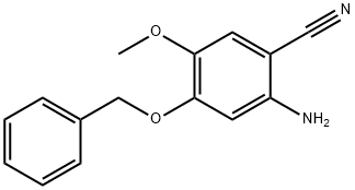 2-AMINO-4-(BENZYLOXY)-5-METHOXYBENZONITRILE Struktur