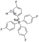 Sodium tetrakis(4-fluorophenyl)borate hydrate 98% Struktur