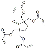 (2-oxocyclopentane-1,3-diylidene)tetrakismethylene tetraacrylate Struktur