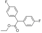 Bis-(4-fluoro-phenyl)-aceticacidethylester Struktur