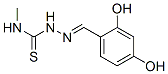 Hydrazinecarbothioamide, 2-[(2,4-dihydroxyphenyl)methylene]-N-methyl- (9CI) Struktur