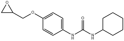 N-Cyclohexyl-N'-[4-(2,3-epoxypropoxy)phenyl]urea Struktur