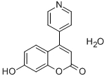 7-HYDROXY-4-(4-PYRIDYL)COUMARIN MONOHYDRATE Struktur