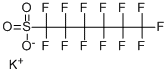 PERFLUOROHEXANESULFONIC ACID POTASSIUM SALT Structure