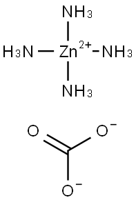 tetraamminezinc(2+) carbonate Struktur