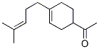 1-[4-(4-methyl-3-pentenyl)-3-cyclohexen-1-yl]ethan-1-one Struktur