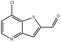 7-chloro-Thieno[3,2-b]pyridine-2-carboxaldehyde Struktur