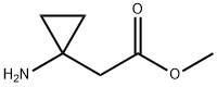 Cyclopropaneacetic acid, 1-amino-, methyl ester (9CI) Struktur