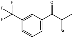 2-Bromo-1-(3-trifluoromethyl-phenyl)-propan-1-one Struktur