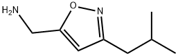 5-Isoxazolemethanamine,3-(2-methylpropyl)-(9CI) Struktur