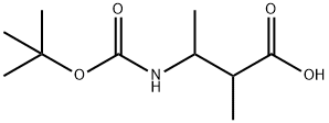 Butanoic acid, 3-[[(1,1-dimethylethoxy)carbonyl]amino]-2-methyl- (9CI) Struktur