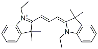 2-[3-(1-Ethyl-3,3-dimethylindoline-2-ylidene)-1-propenyl]-1-ethyl-3,3-dimethyl-3H-indole-1-ium Struktur