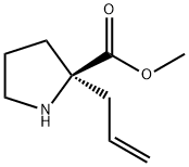 (R)-2-(2-PROPENYL)-2-CARBOXYMETHYL-PYRROLIDINE Struktur