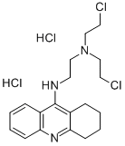 1,2,3,4-Tetrahydro-9-((2-(bis(2-chloroethyl)amino)ethyl)amino)acridine  dihydrochloride Struktur