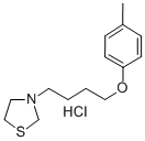 3-(4-(p-Tolyloxy)butyl)thiazolidine hydrochloride Struktur