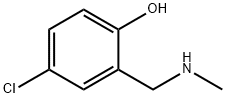 4-chloro-2-[(methylamino)methyl]phenol Struktur