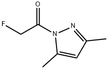 1H-Pyrazole, 1-(fluoroacetyl)-3,5-dimethyl- (9CI) Struktur