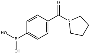 4-(PYRROLIDINE-1-CARBONYL)PHENYLBORONIC ACID Struktur