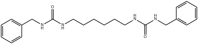 N,N''-hexane-1,6-diylbis[N'-benzylurea] Struktur