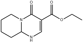 1,6,7,8,9,9a-Hexahydro-4-oxo-4H-pyrido[1,2-a]pyrimidine-3-carboxylic acid ethyl ester Struktur