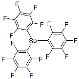 Tris(pentafluorophenyl) antimony Struktur