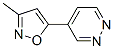 Pyridazine, 4-(3-methyl-5-isoxazolyl)- (9CI) Struktur