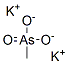 Methylarsonic acid dipotassium salt Struktur