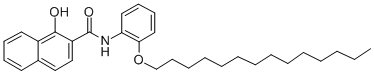 1-HYDROXY-N-(2-TETRADECYLOXYPHENYL)-2-NAPHTHALENECARBOXAMIDE Struktur