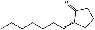 2-heptylidenecyclopentan-1-one Struktur