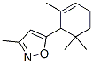 3-methyl-5-(2,6,6-trimethyl-2-cyclohexen-1-yl)isoxazole Struktur