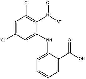 Benzoic  acid,  2-[(3,5-dichloro-2-nitrophenyl)amino]- Struktur