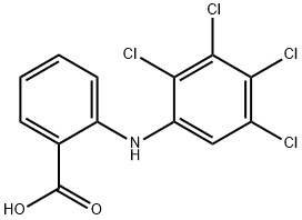 Benzoic  acid,  2-[(2,3,4,5-tetrachlorophenyl)amino]- Struktur