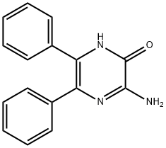 3-AMINO-5,6-DIPHENYL-1H-PYRAZIN-2-ONE Struktur