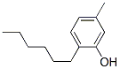 2-Hexyl-5-methylphenol Struktur