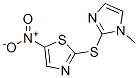 2-(1-methylimidazol-2-yl)sulfanyl-5-nitro-1,3-thiazole Struktur