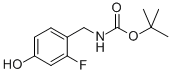 TERT-BUTYL 2-FLUORO-4-HYDROXYBENZYLCARBAMATE Struktur