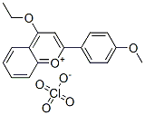 4-ethoxy-2-(4-methoxyphenyl)-1-benzopyrylium perchlorate Struktur