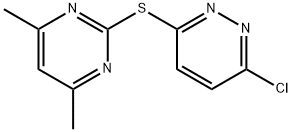 3-CHLORO-6-[(4,6-DIMETHYLPYRIMIDIN-2-YL)THIO]PYRIDAZINE
 Struktur