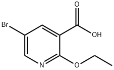 5-Bromo-2-ethoxynicotinic acid Struktur