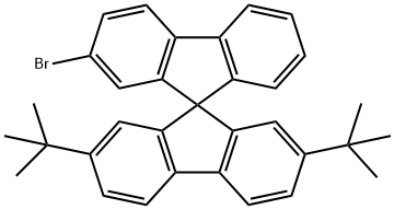 2'-broMo-2,7-di-tert-butyl-9,9'-spirobi[fluorene] Struktur