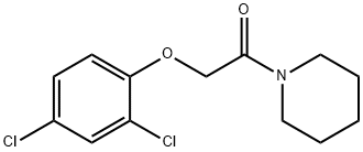 2-(2,4-Dichlorophenoxy)-1-(1-piperidyl)ethanone Struktur