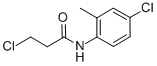 3-chloro-N-(4-chloro-2-methyl-phenyl)propanamide Struktur