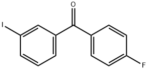 4-FLUORO-3'-IODOBENZOPHENONE Struktur