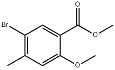 METHYL 5-BROMO-2-METHOXY-4-METHYLBENZOATE Struktur