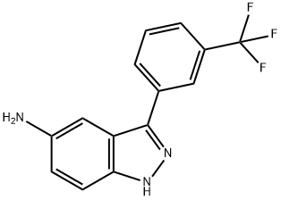 3-(3-(trifluoromethyl)phenyl)-1H-indazol-5-amine Struktur