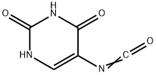 2,4(1H,3H)-Pyrimidinedione, 5-isocyanato- (9CI) Struktur