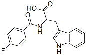 2-[(4-FLUOROBENZOYL)AMINO]-3-(1H-INDOL-3-YL)PROPANOIC ACID Struktur